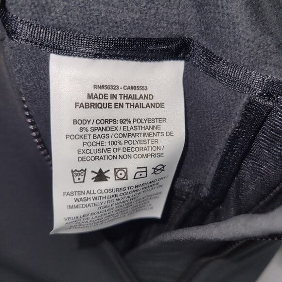 Nike Jacket Womens Size Medium Midweight Sideline Black Magnetic Pockets - Picture 7 of 12